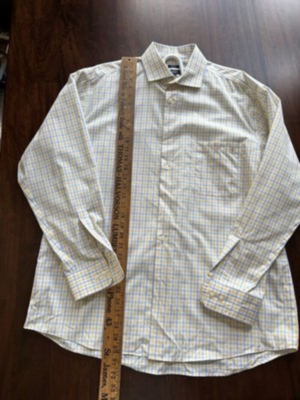 Pronto Uomo Classic Fit Men's Long Sleeve Button Up Shirt 17 1/2 34/35